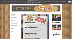 Desktop Screenshot of metzgerei-brand.de