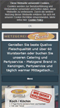 Mobile Screenshot of metzgerei-brand.de